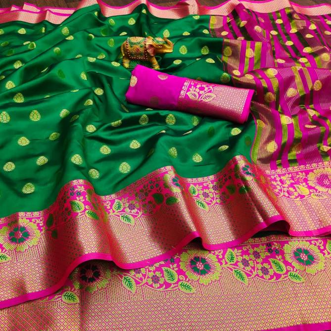 Meera 87 Fancy Designer Ethnic Wear Banarasi Silk Saree Collection